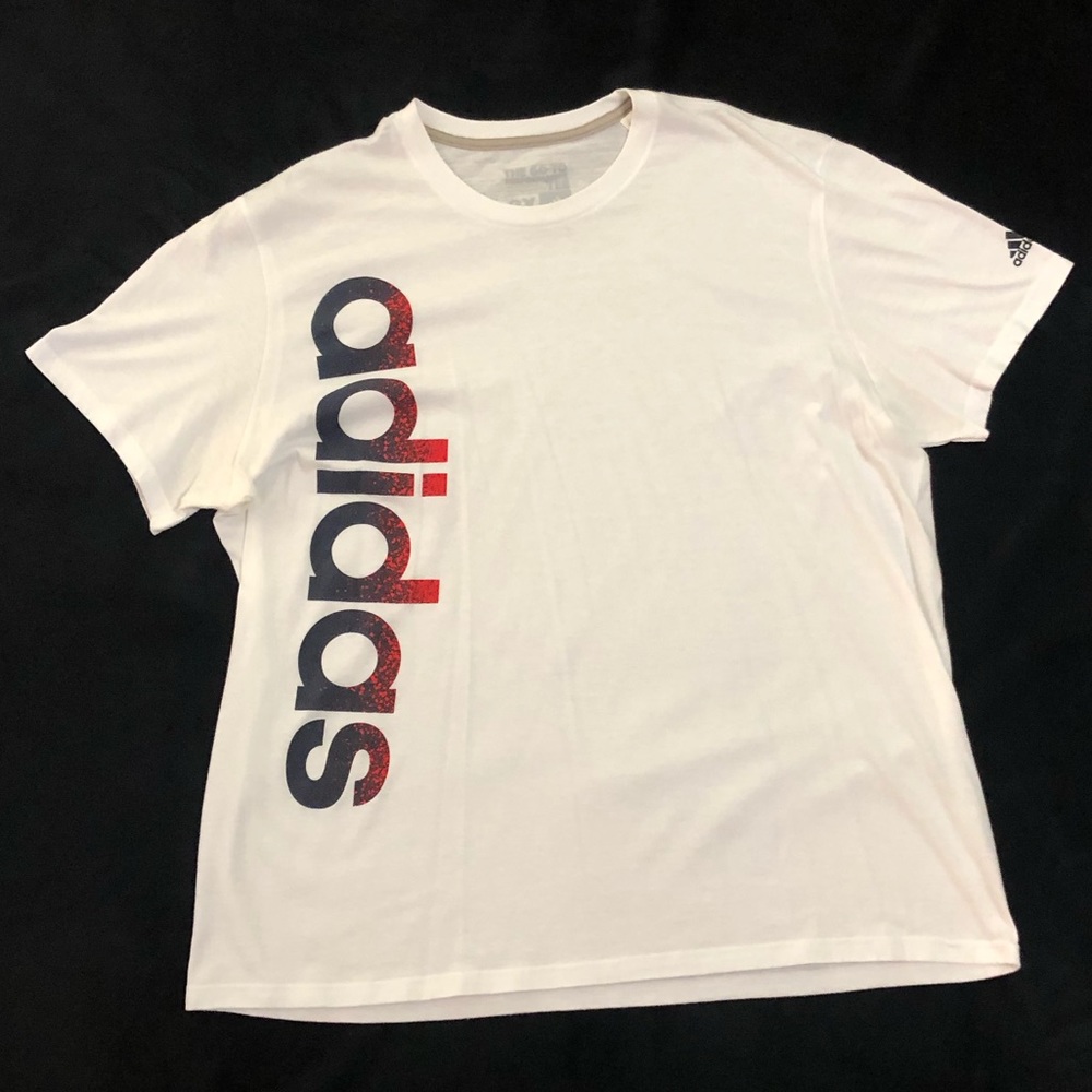 Adidas white tee